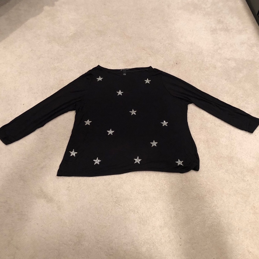 Black top with stars